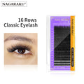 NAGARAKU Classic Individual Eyelash Extensions — 16 Rows