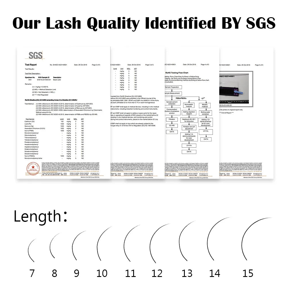 NAGARAKU Classic Individual Eyelash Extensions — 16 Rows