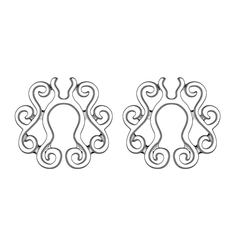 Hollow Pattern Stainless Steel Non-Piercing Nipple Clamps