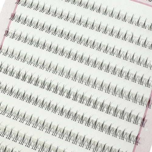 10-Row Individual Cluster Lash Extensions — Professional Grafting False Lashes