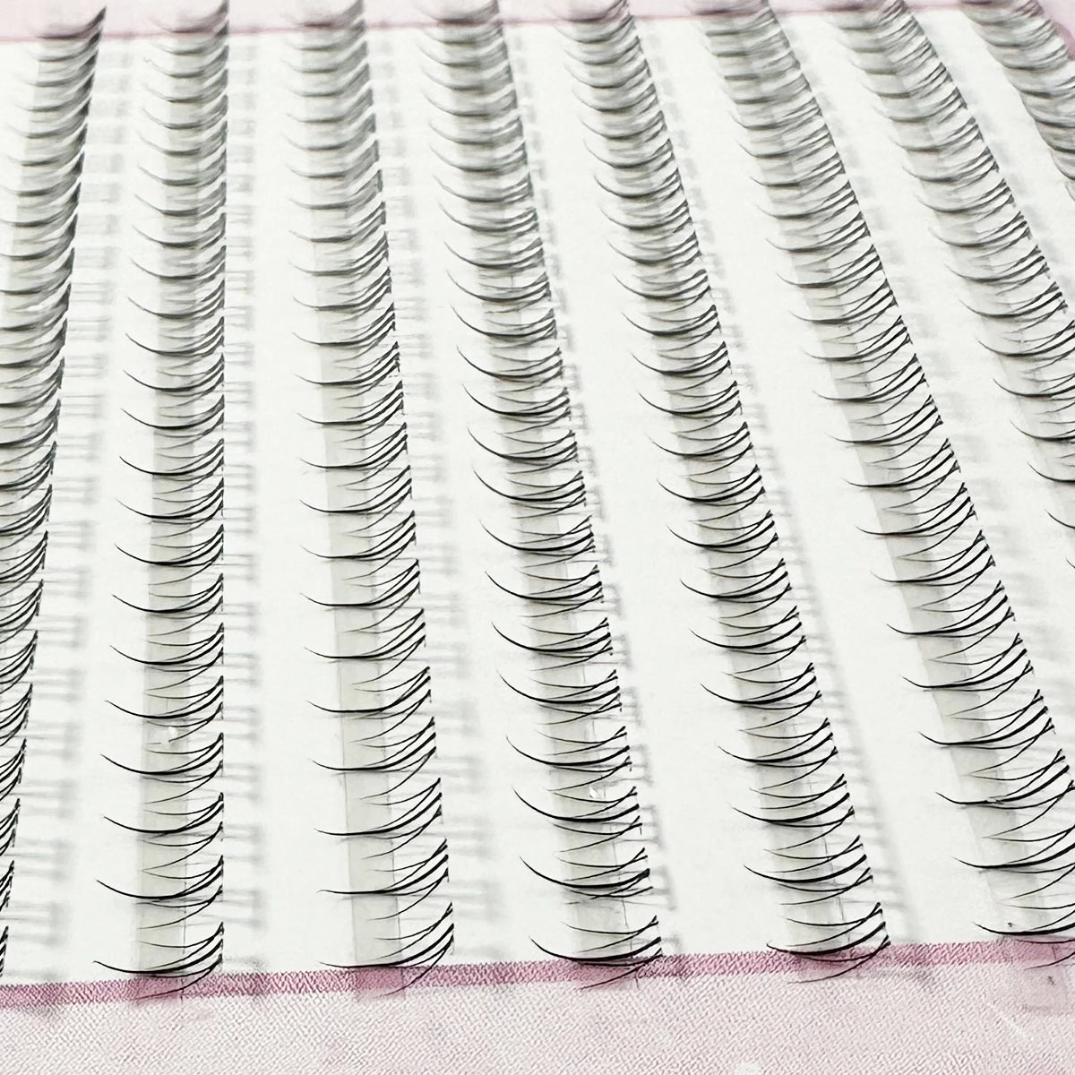 10-Row Individual Cluster Lash Extensions — Professional Grafting False Lashes