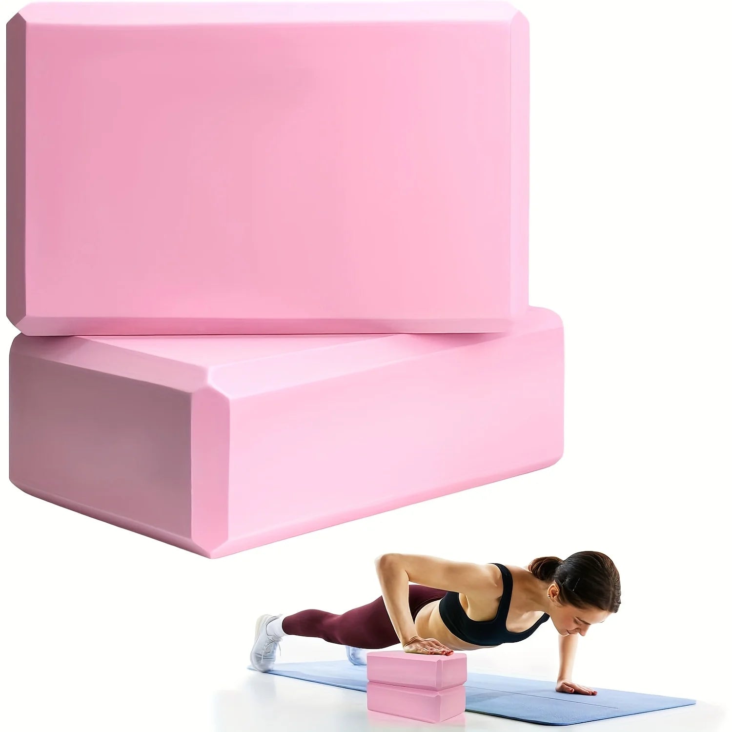 High-Density Foam Yoga Blocks — Set of 2