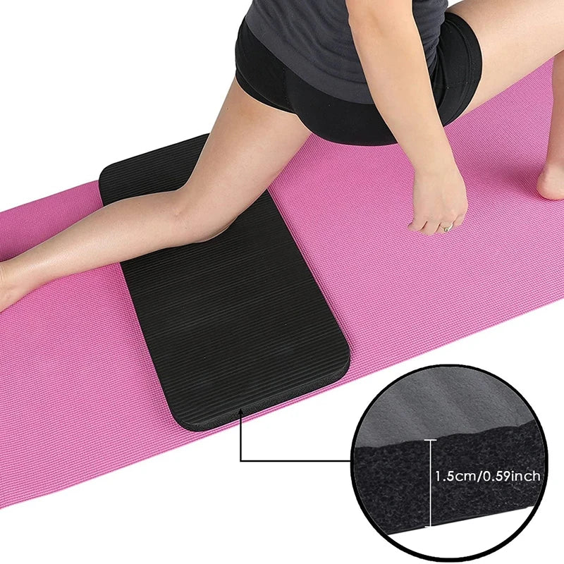 Non-Slip Foam Yoga Knee Pad — 1.5cm Thick Cushion 60x25cm