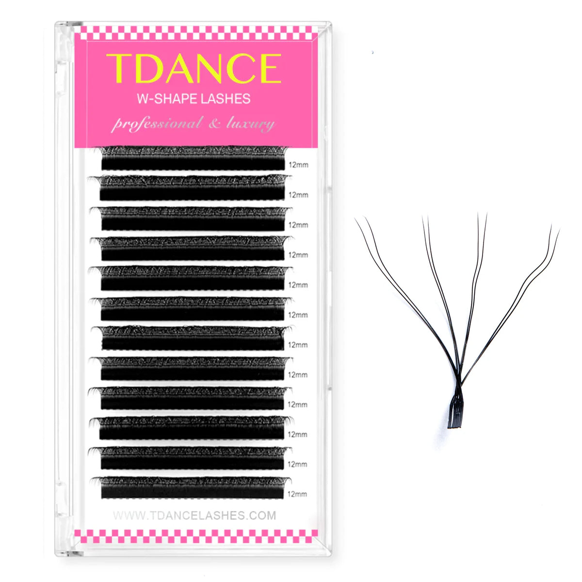 TDANCE Premade Volume Fan Lash Extensions — 3D to 6D W-Shape