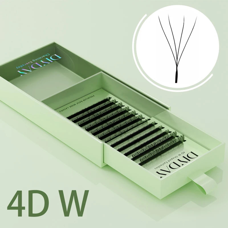 Premade Volume Lash Extensions — 3D to 8D Faux Mink W-Shape Fans