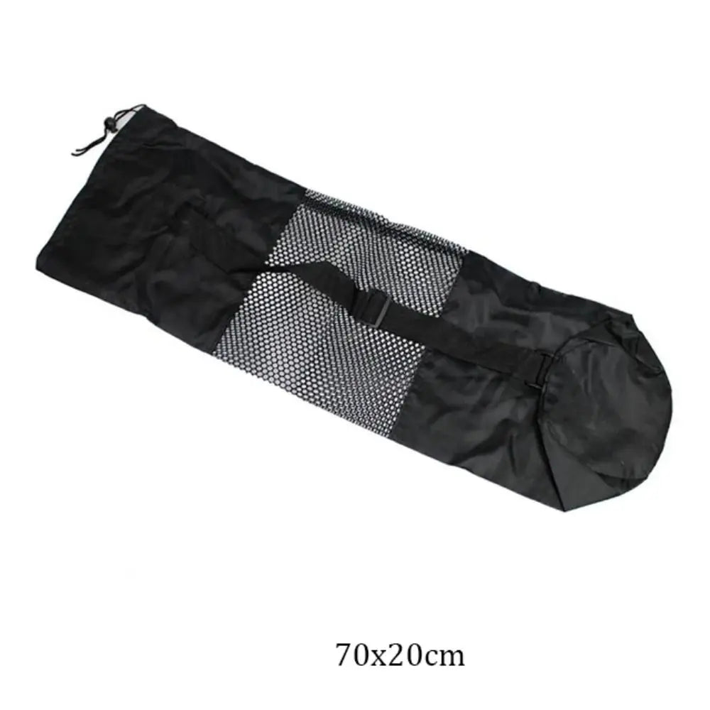 Yoga Mat Carry Bag — Portable Mesh with Adjustable Shoulder Straps