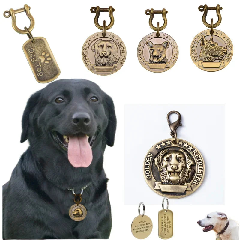 VIP Personalized Engraved Pet ID Tag — Dog & Cat Name Tag
