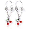 Tassel Crystal Butterfly Fake Nipple Rings
