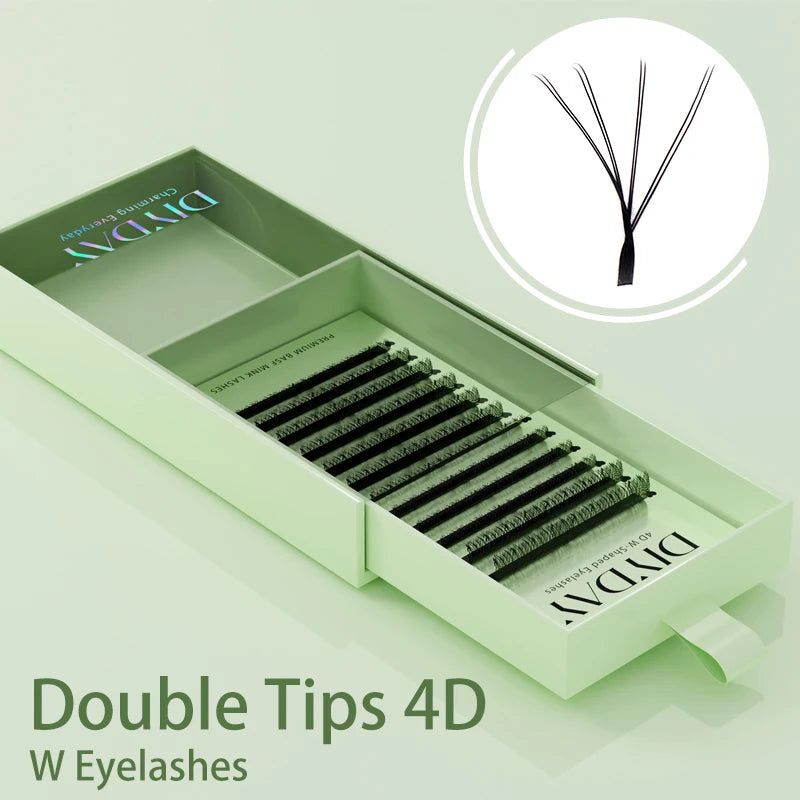 Premade Volume Lash Extensions — 3D to 8D Faux Mink W-Shape Fans
