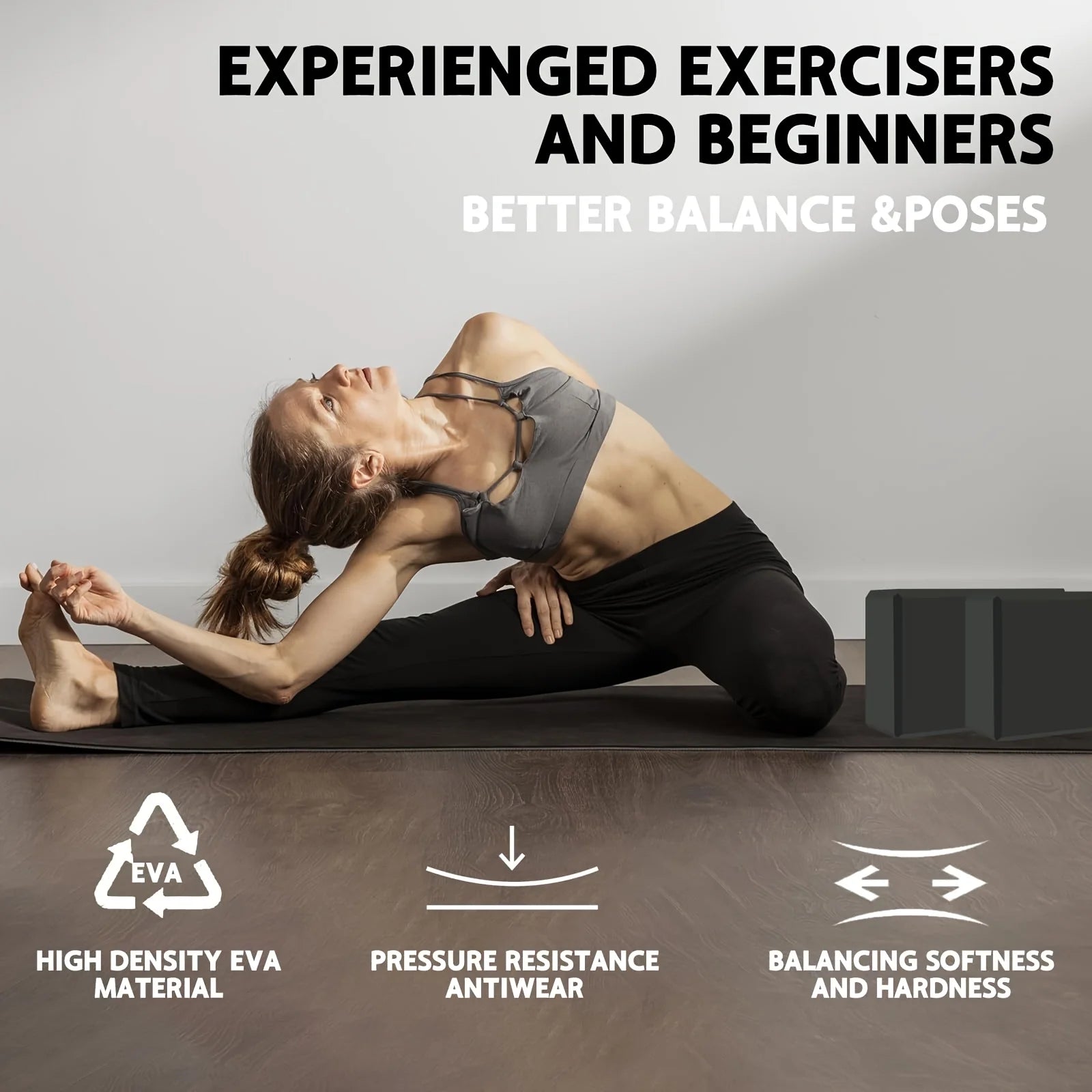 High-Density Foam Yoga Blocks — Set of 2