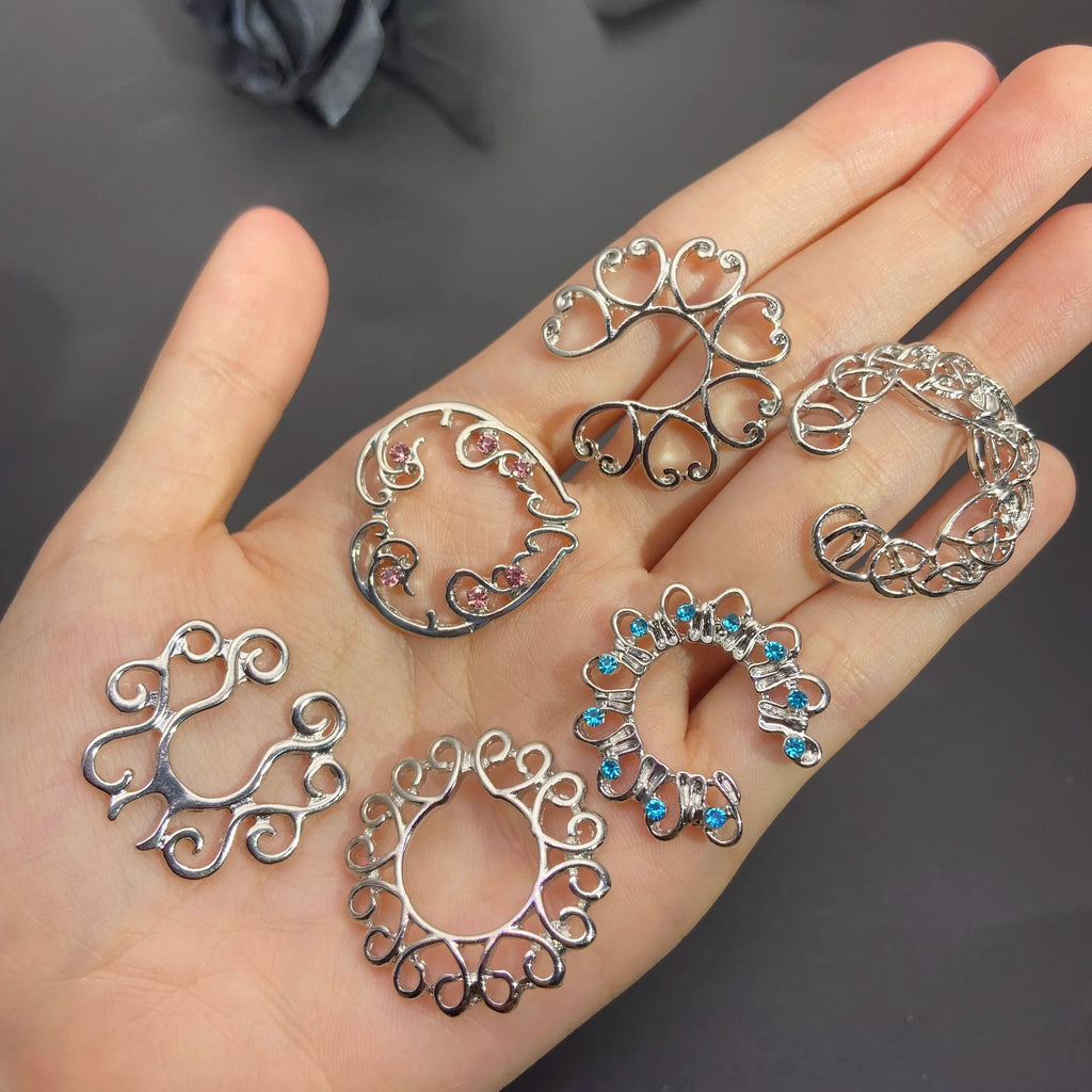 Hollow Pattern Stainless Steel Non-Piercing Nipple Clamps