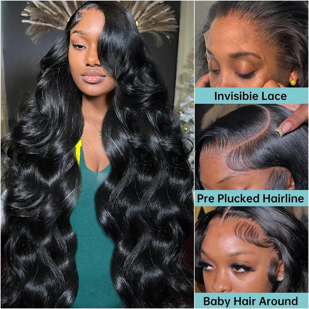 Body Wave Human Hair Lace Front Wig — HD & Glueless Lace Options
