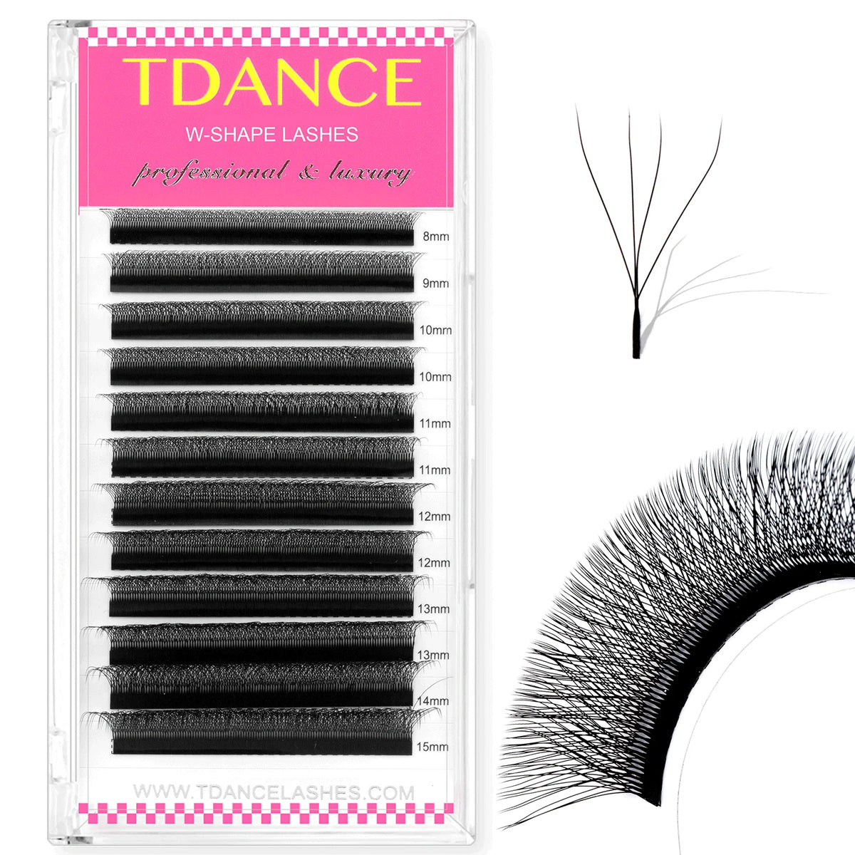 TDANCE Premade Volume Fan Lash Extensions — 3D to 6D W-Shape