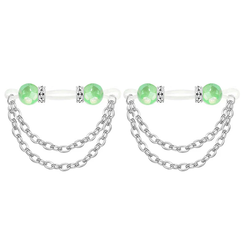 Rhinestone Non-Piercing Nipple Cuffs