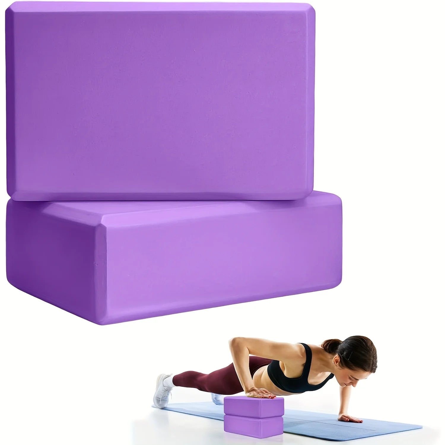 High-Density Foam Yoga Blocks — Set of 2