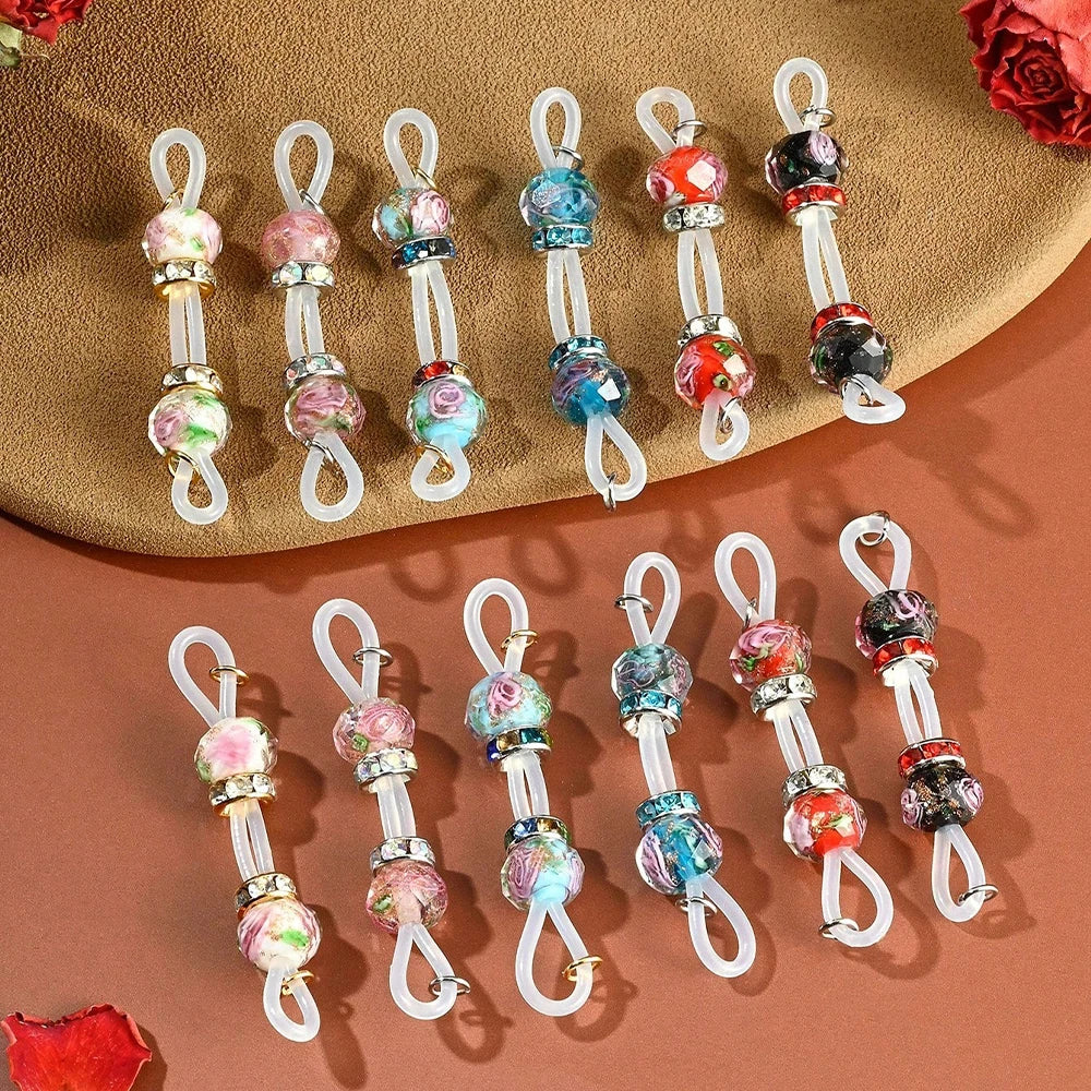 Glitter Bead Non-Pierce Faux Nipple Barbells