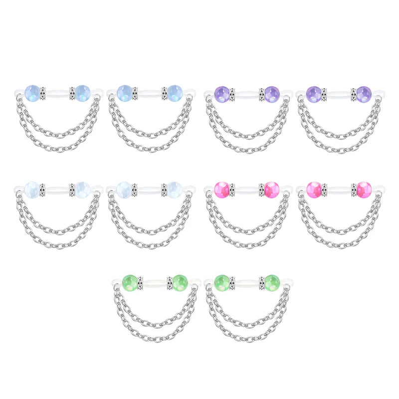 Rhinestone Non-Piercing Nipple Cuffs