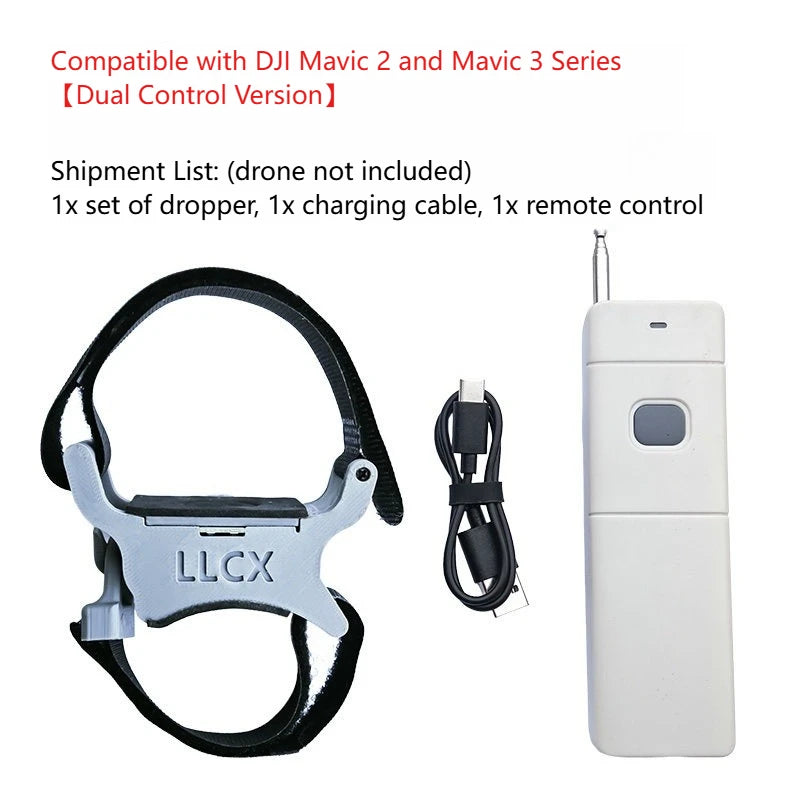 Universal Drone Drop Launcher — Airdrop Throwing Device Compatible with Most Drones