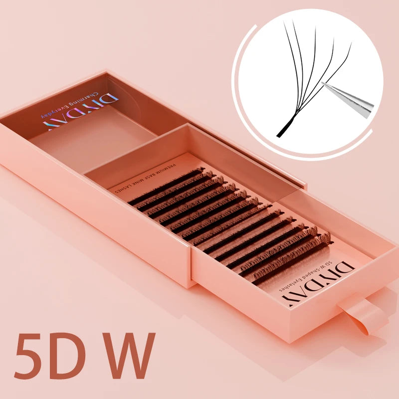 Premade Volume Lash Extensions — 3D to 8D Faux Mink W-Shape Fans
