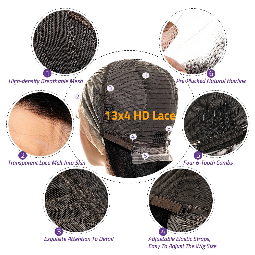 Body Wave Human Hair Lace Front Wig — HD & Glueless Lace Options