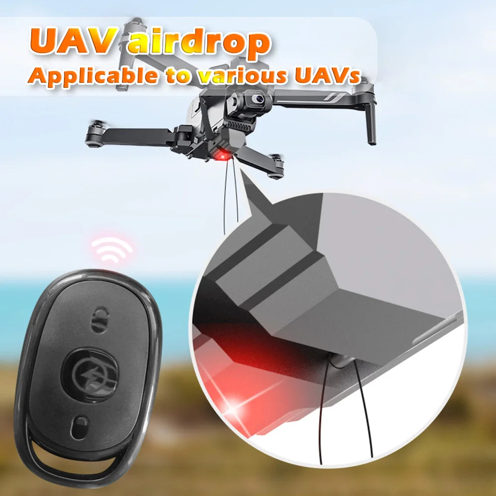 Universal Drone Airdrop Thrower System — 2.4G Remote Control Payload Delivery