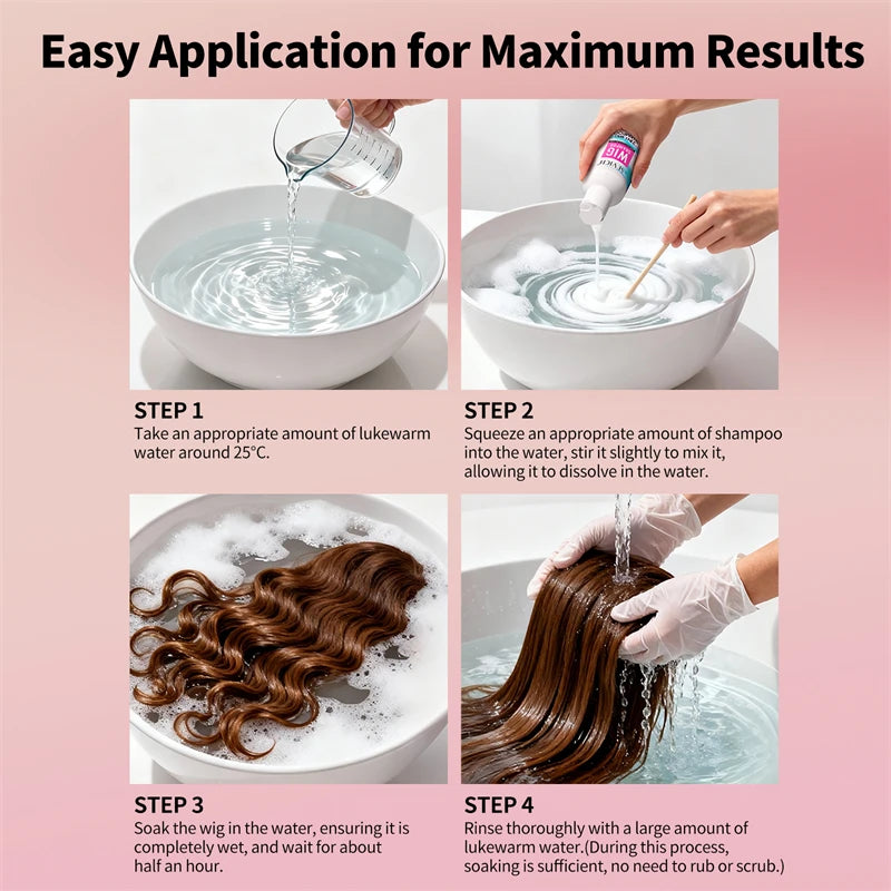 2-in-1 Anti-Frizz Wig Shampoo & Conditioner