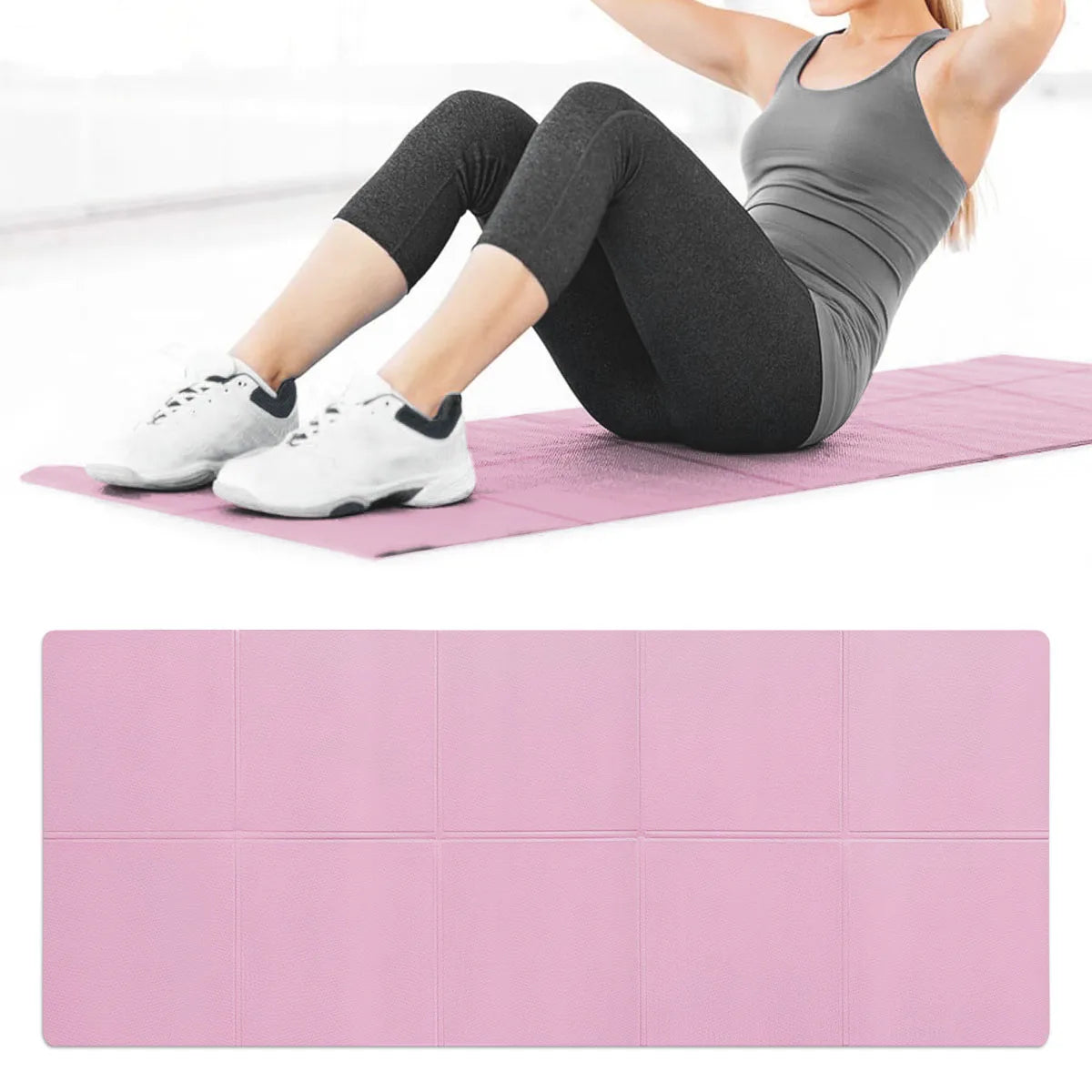 Anti-Slip EVA Yoga Mat — 4mm Thick for Yoga, Pilates & Gymnastics