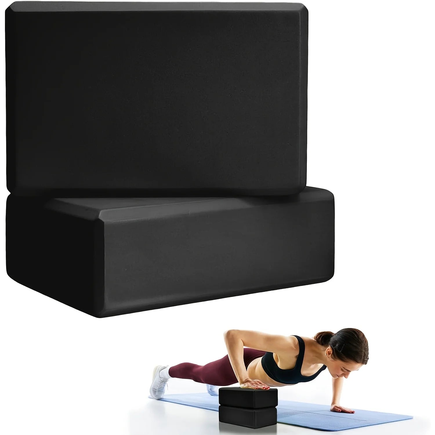 High-Density Foam Yoga Blocks — Set of 2