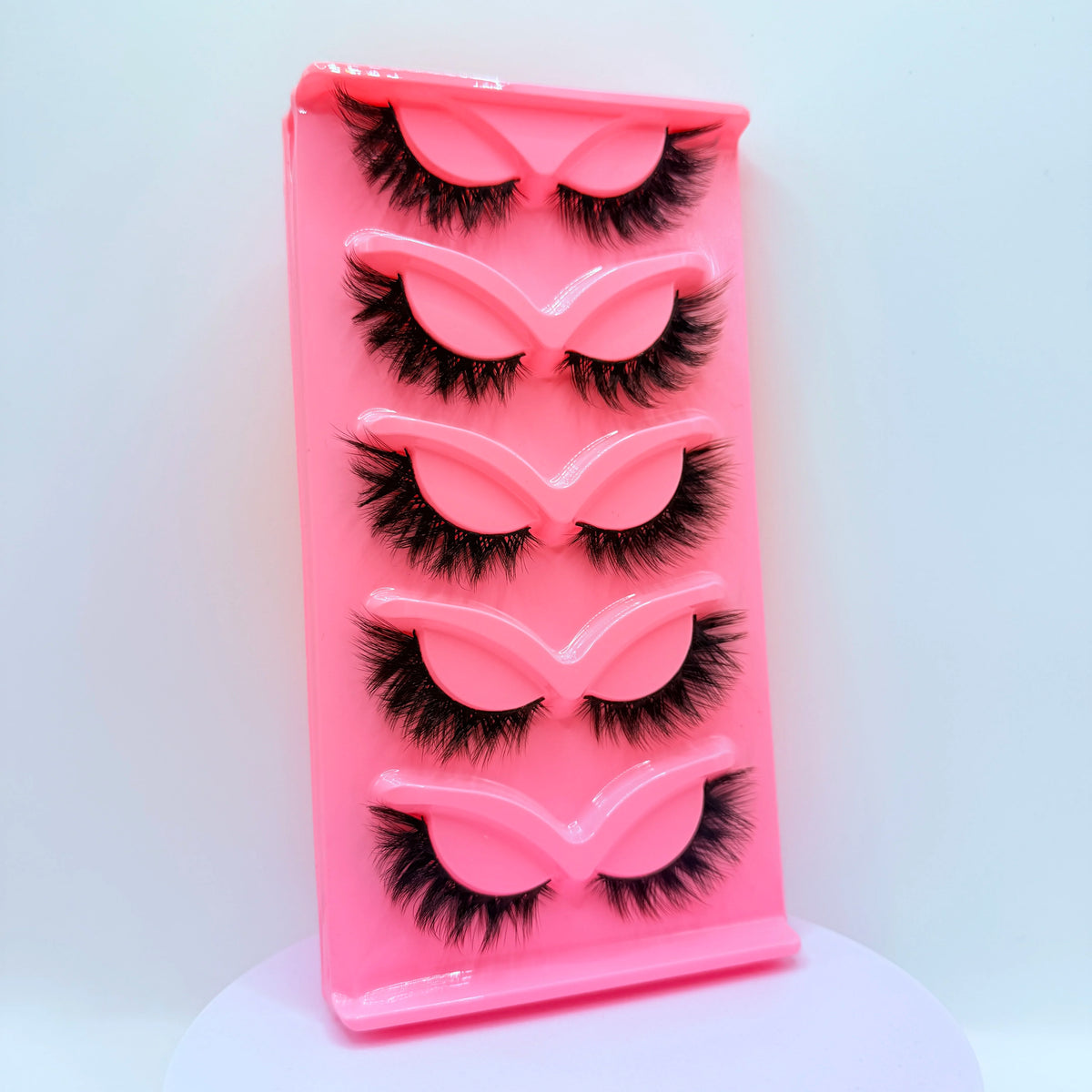 Cat Eye Strip Lashes — 5 Pairs Dramatic Volume Faux Lashes