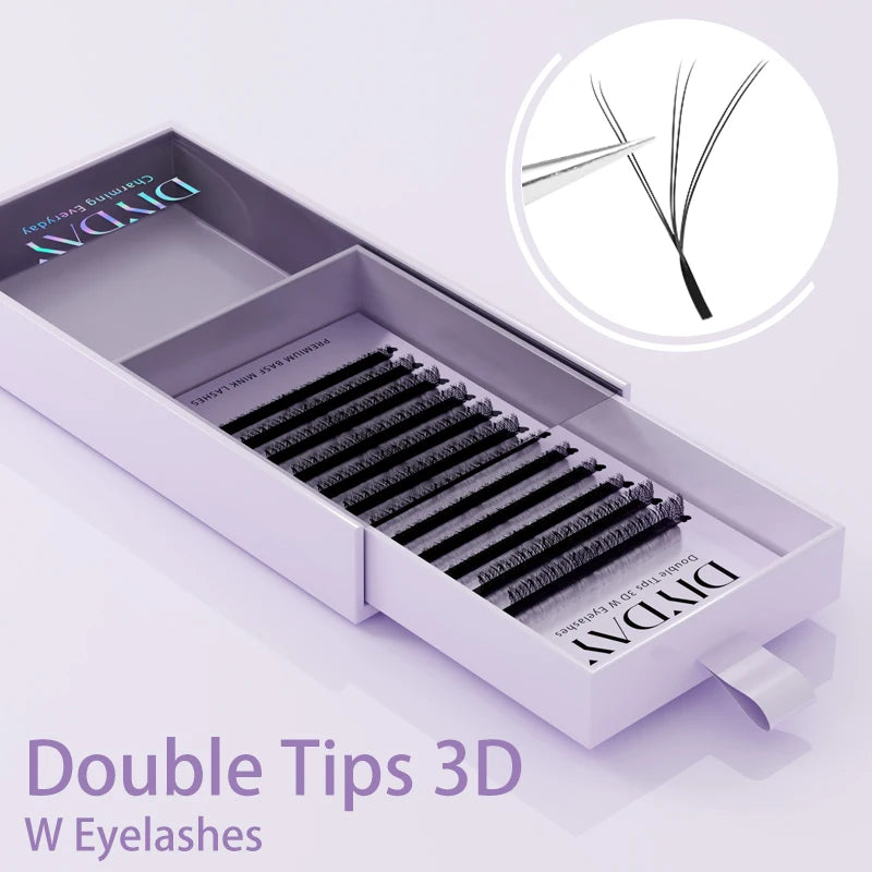 Premade Volume Lash Extensions — 3D to 8D Faux Mink W-Shape Fans