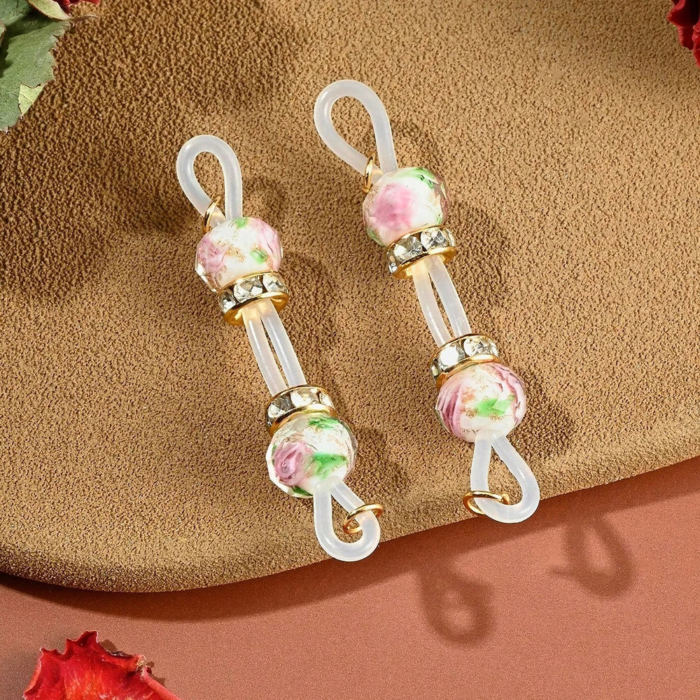 Glitter Bead Non-Pierce Faux Nipple Barbells
