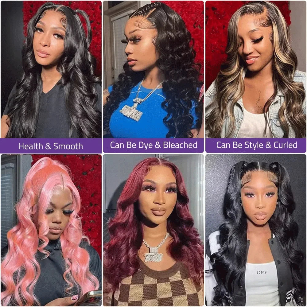 Body Wave Human Hair Lace Front Wig — HD & Glueless Lace Options
