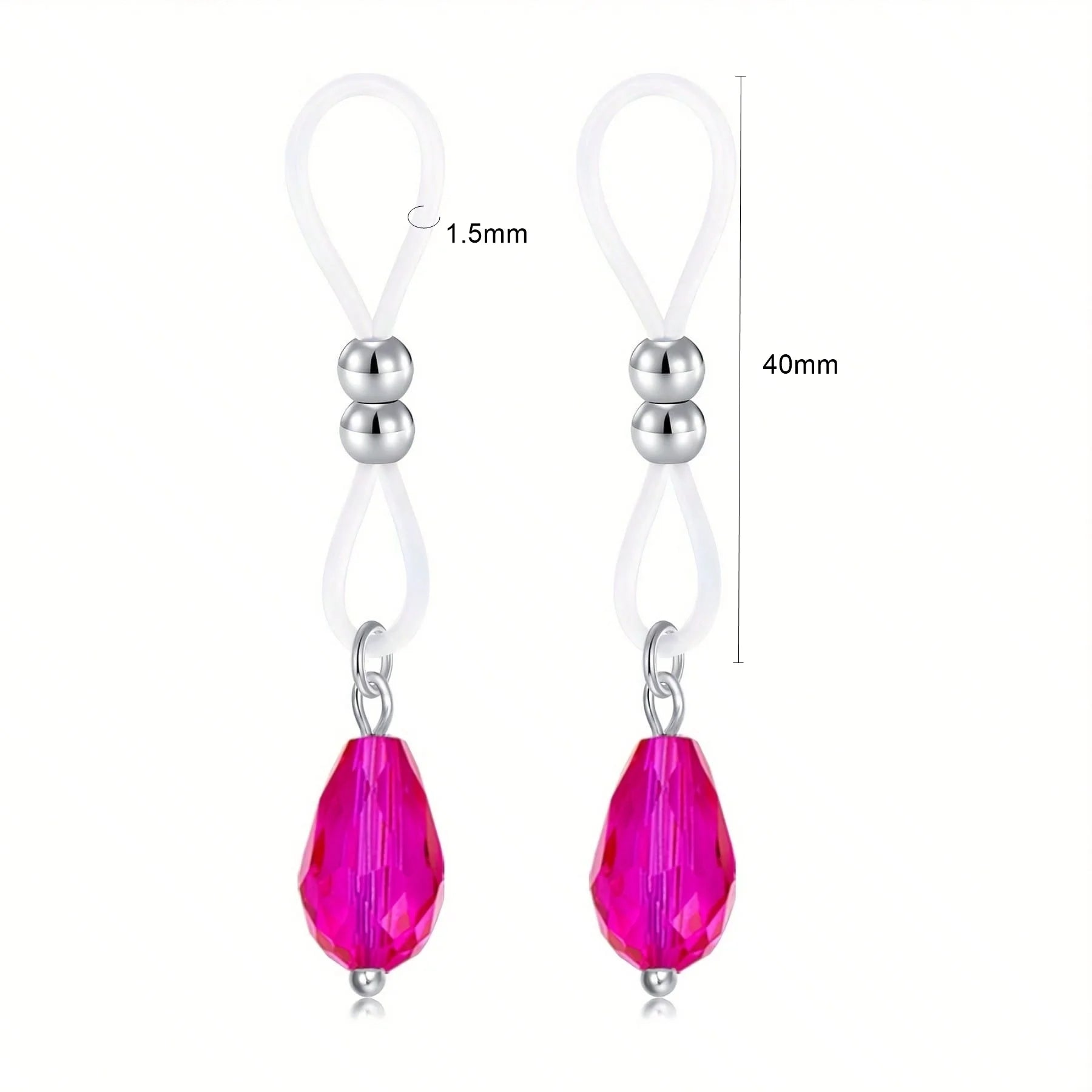 Heart Non-Piercing Adjustable Nipple Rings
