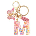 A-Z Initial Letter Keychain — Metal Name Key Ring
