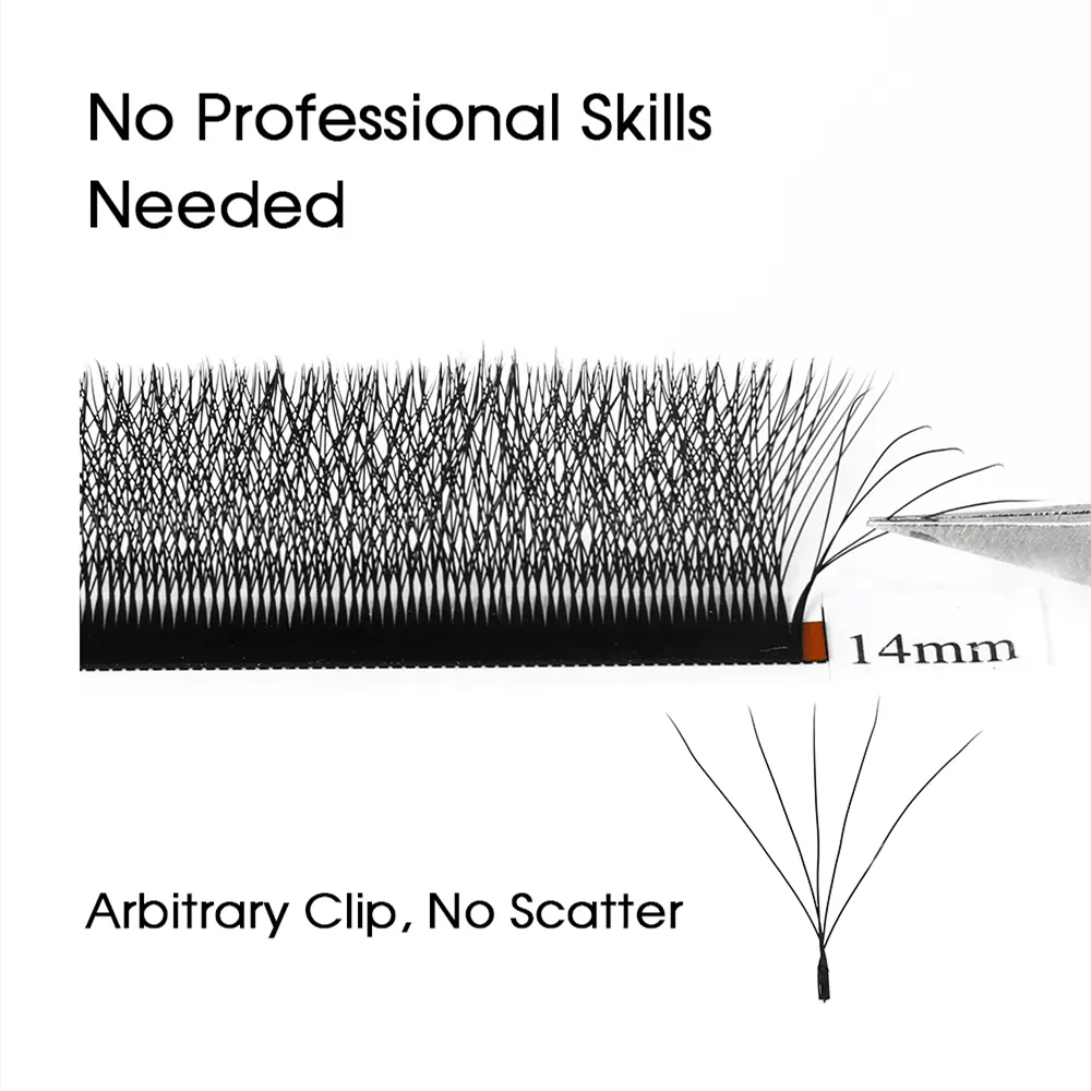 FADVAN 5D-W Premade Volume Fan Lash Extensions — 0.07mm D Curl