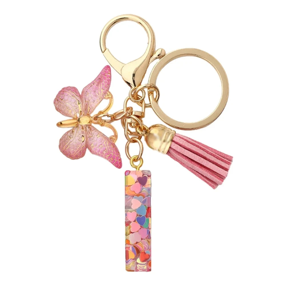 A-Z Initial Letter Keychain — Metal Name Key Ring