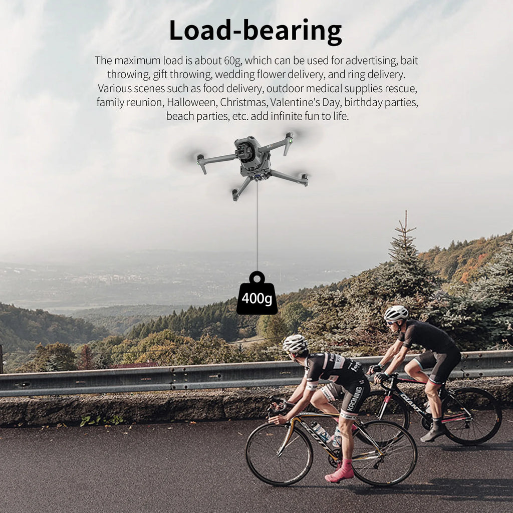 12KM Airdrop System for DJI Air 3S — Payload Dropper for Mini 4 Pro & More