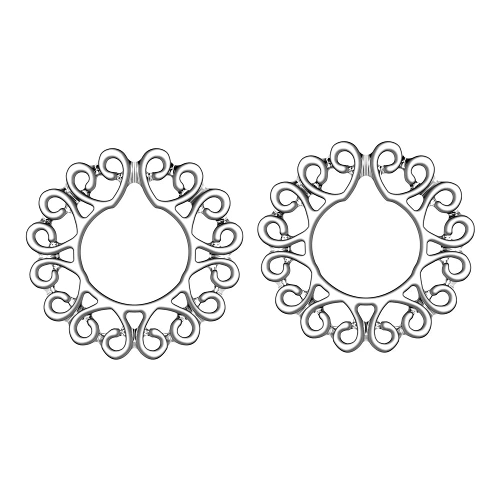Hollow Pattern Stainless Steel Non-Piercing Nipple Clamps