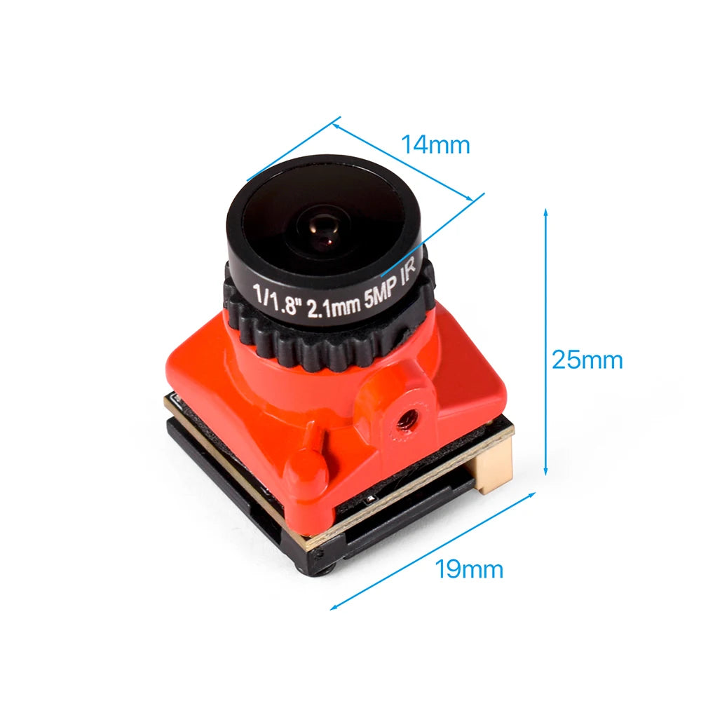 9IMOD FPV Camera 1800TVL 5MP — 2.1mm Wide Angle NTSC/PAL with OSD for RC Racing Drones