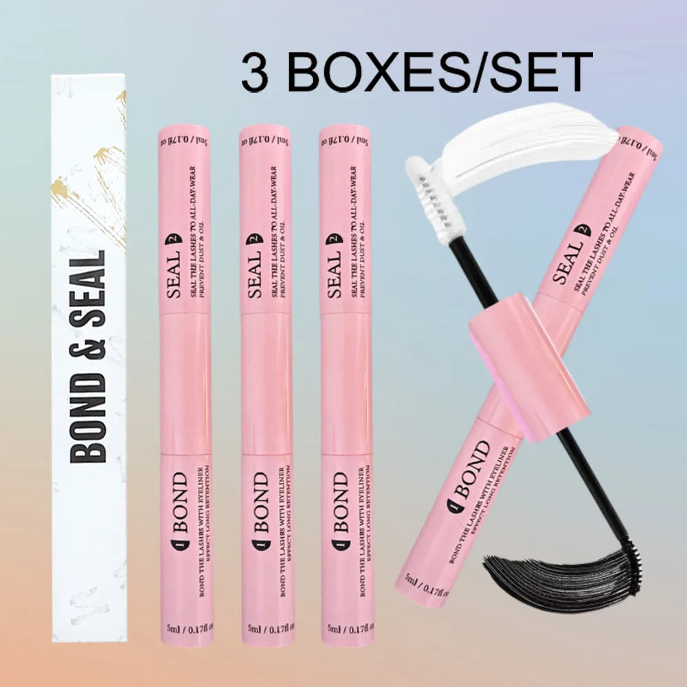 Lash Bond & Seal Kit — 10ml Glue + 5ml Remover + Tweezers