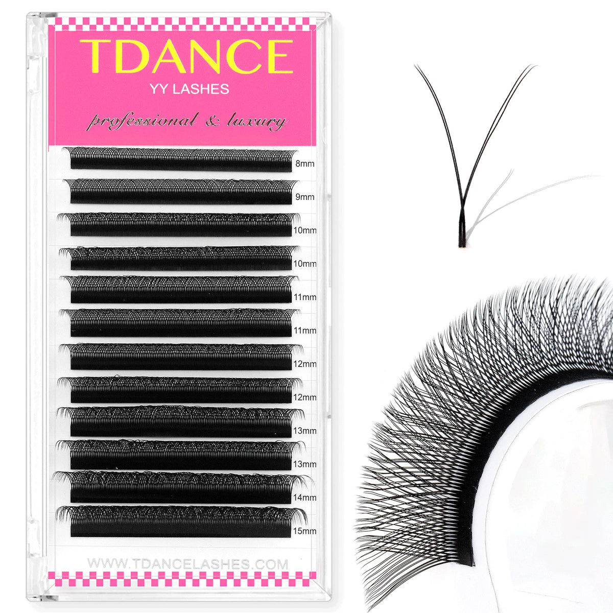 TDANCE Premade Volume Fan Lash Extensions — 3D to 6D W-Shape