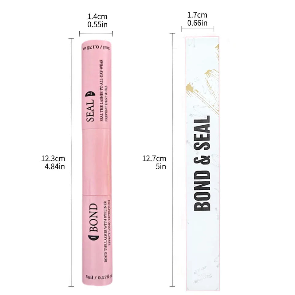 Lash Bond & Seal Kit — 10ml Glue + 5ml Remover + Tweezers