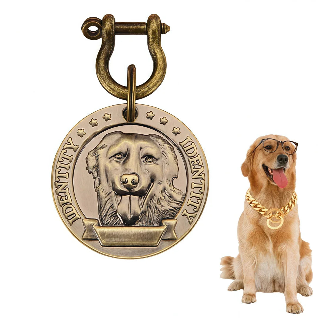 VIP Personalized Engraved Pet ID Tag — Dog & Cat Name Tag
