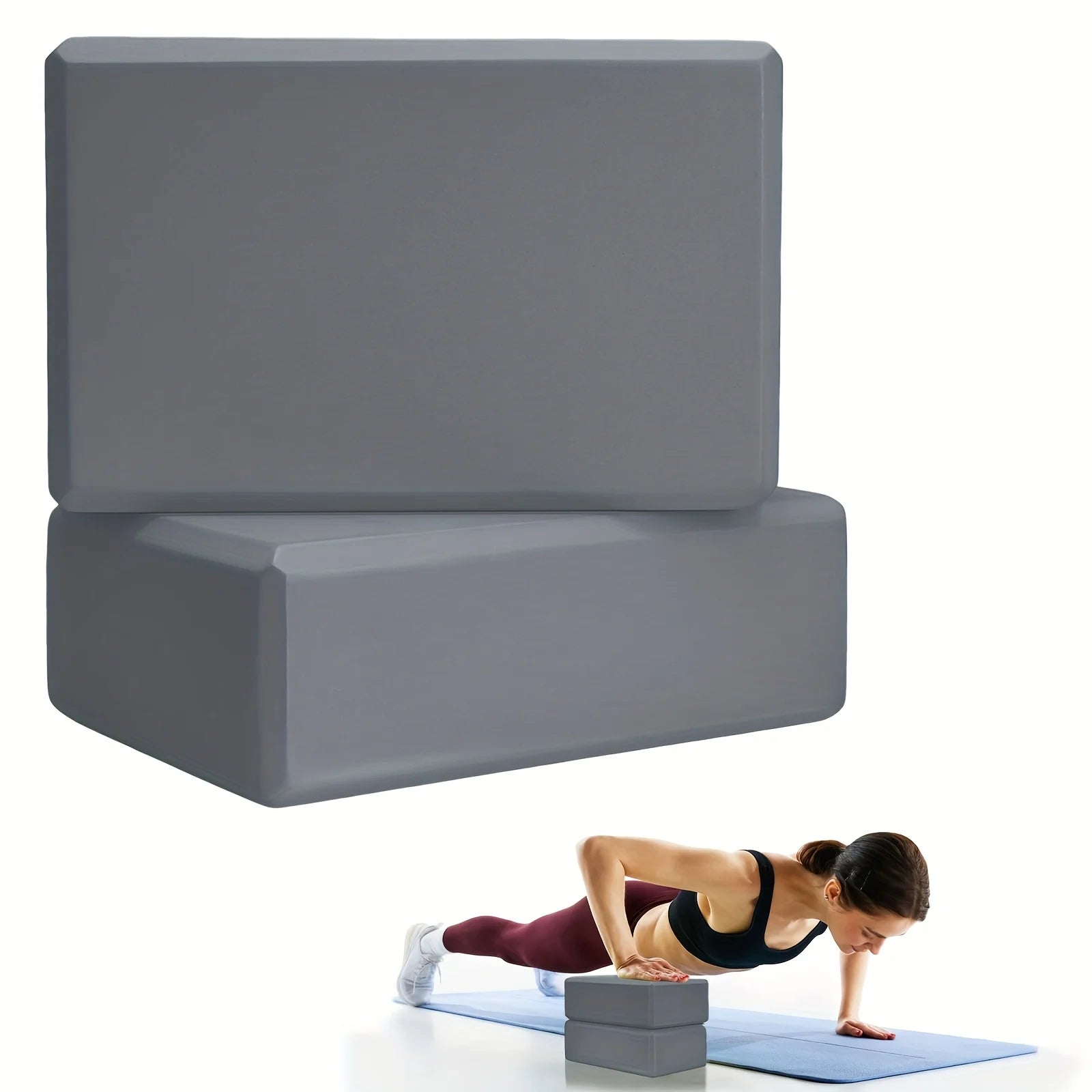 High-Density Foam Yoga Blocks — Set of 2
