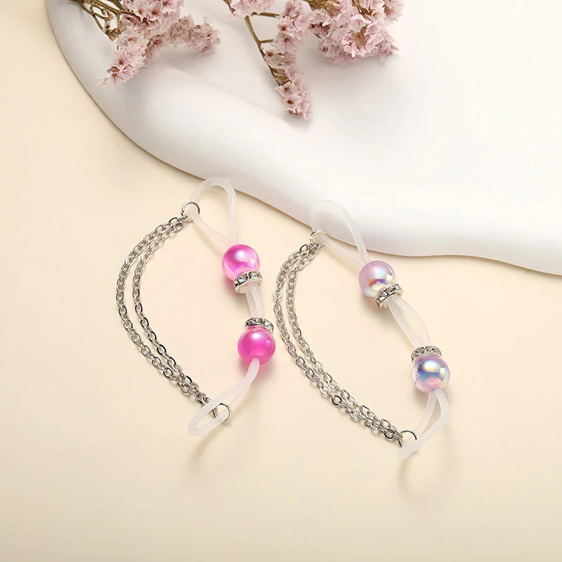 Rhinestone Non-Piercing Nipple Cuffs