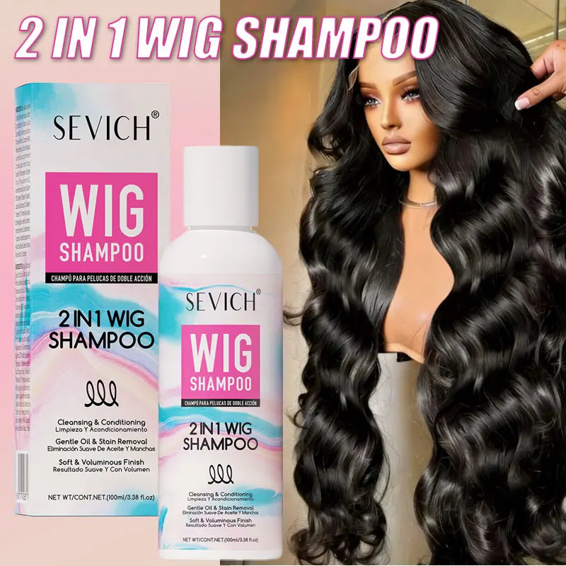 2-in-1 Anti-Frizz Wig Shampoo & Conditioner