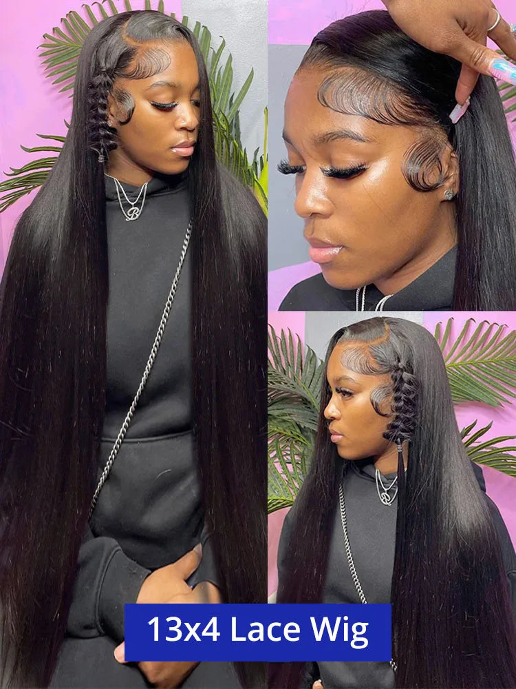 Bone Straight Human Hair Lace Front Wig — 13x4 & 13x6 HD Lace