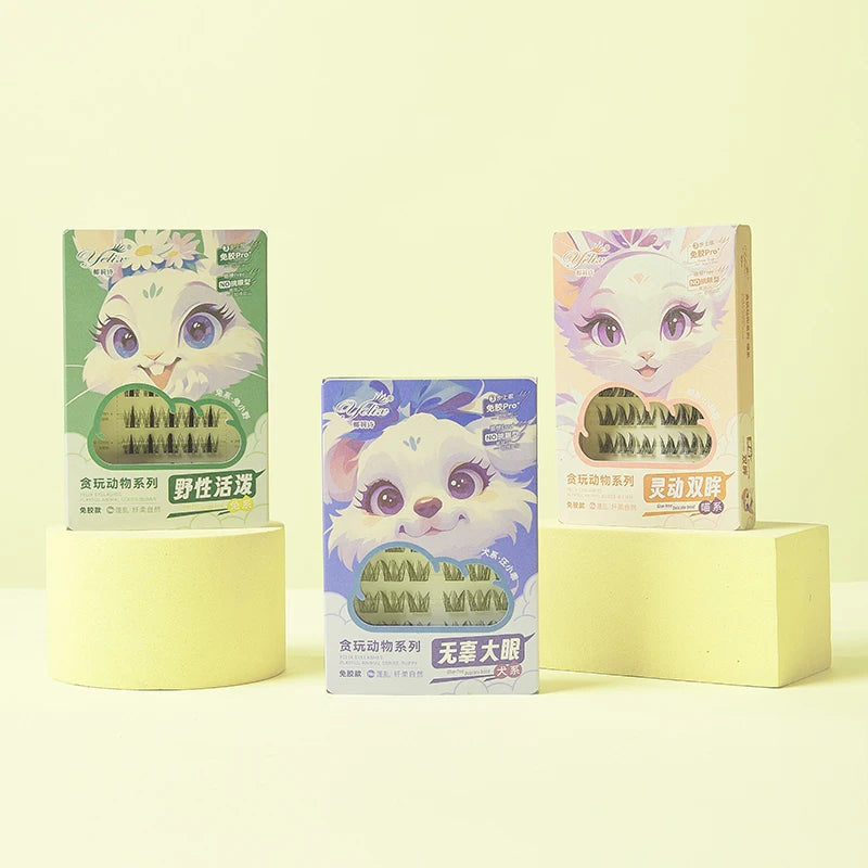 Yelix DIY Cluster Lashes — Glue-Free Natural Manga Style