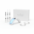 Professional teeth whitening kit with LED light and gel syringes