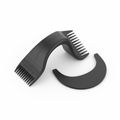 Beard shaping tool and template guide for precise beard line up and styling